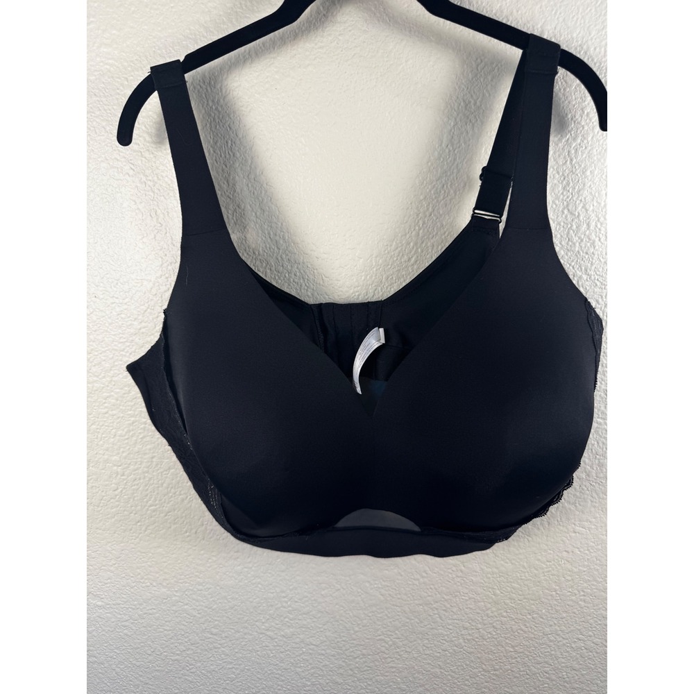 Cacique‎ Bra Women 42F 42DDD Lightly Lined No-Wire Lace Full Coverage Comfort